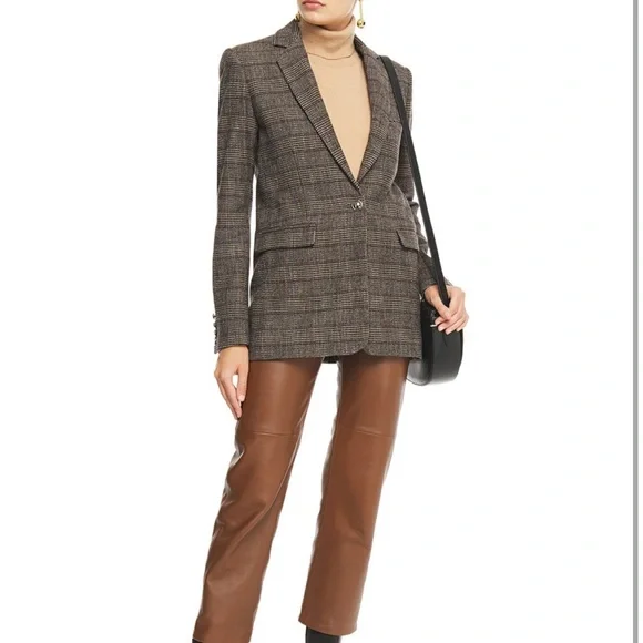 Brown Checkered Blazer - Picture 2 of 5